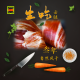 生吃火腿片